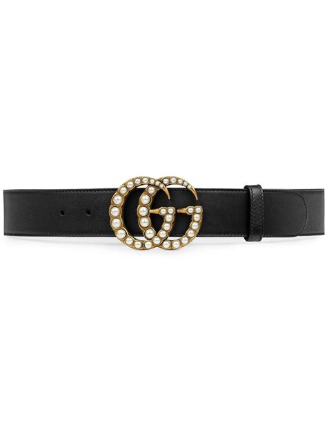 gucci double g pearl belt|farfetch Gucci Double G belt.